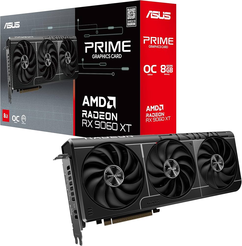 Amazon.co.jp: ASUS AMD Radeon RX 9060 XT ビデオカード 8GB GDDR6 OC